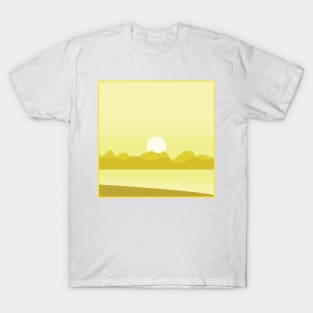 Sunset view cute illustration T-Shirt